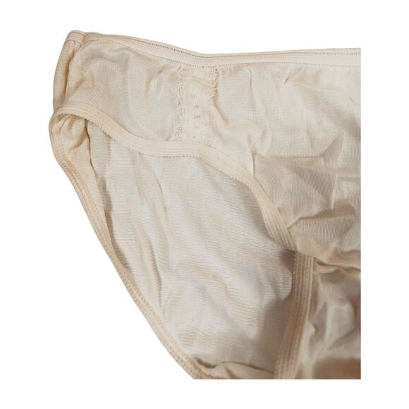 3 Vintage Berkliff Size 7 Beige Sheer 70s Panties - New with Tags Made in USA - Picture 3 of 11